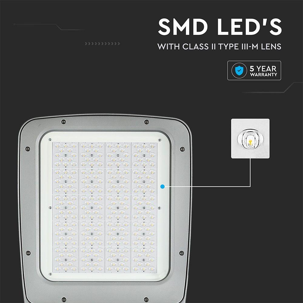 200W Lampa uliczna LED (CLASS II,TYPE III-M LENS), Chip SAMSUNG, Barwa:4000K, VTAC, SKU 544