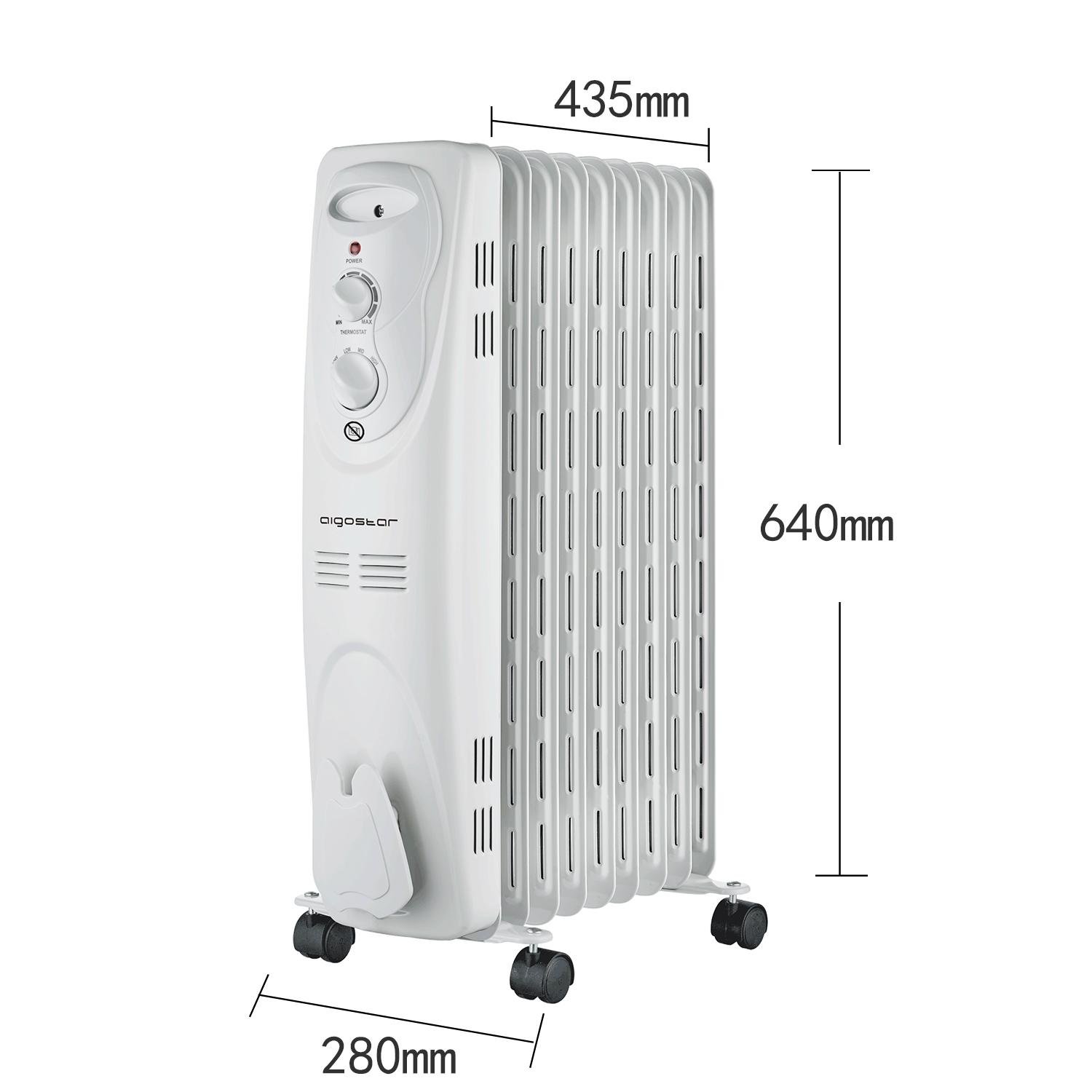 Oil Filled Radiators 2000W 9 Fins