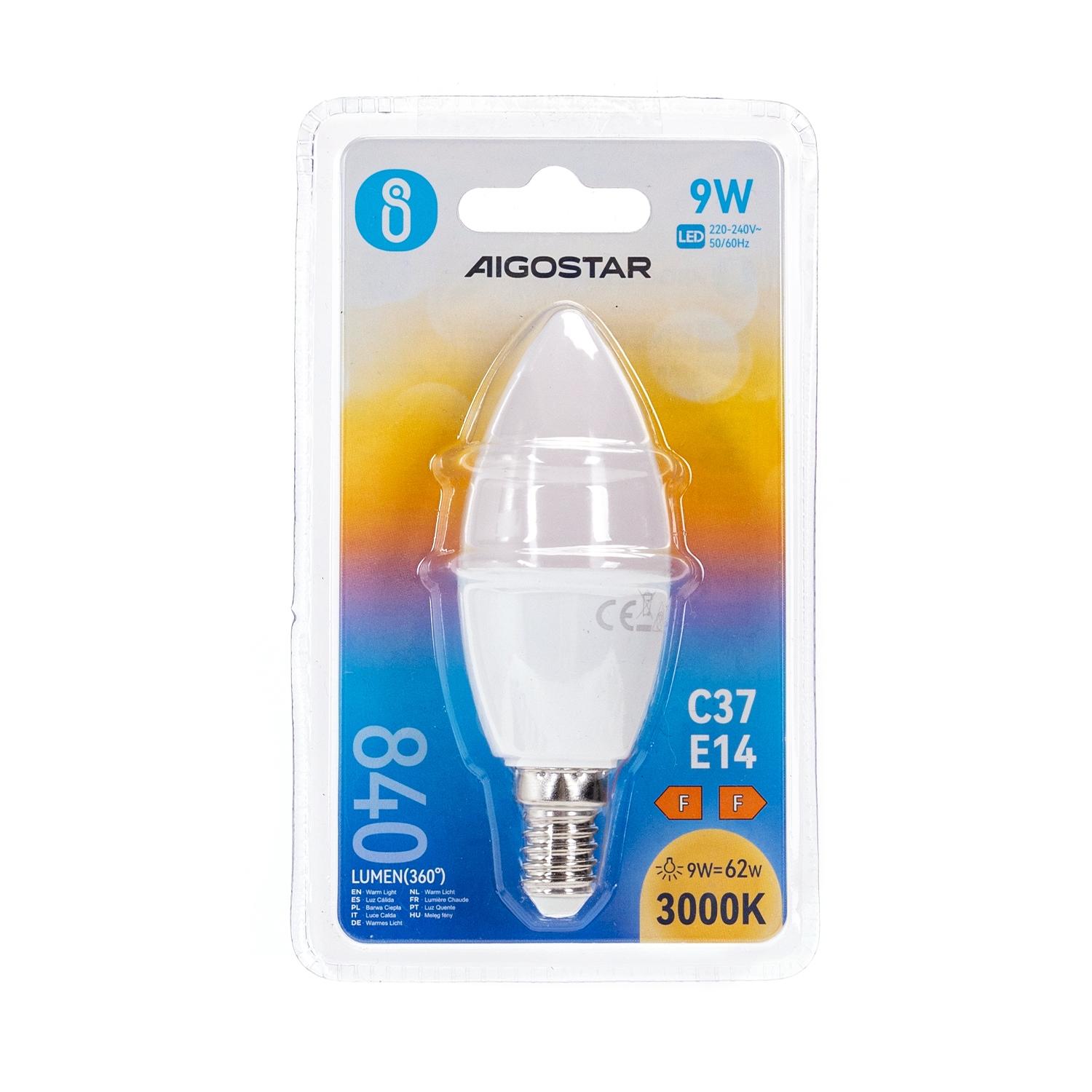 LED E14 9W C37