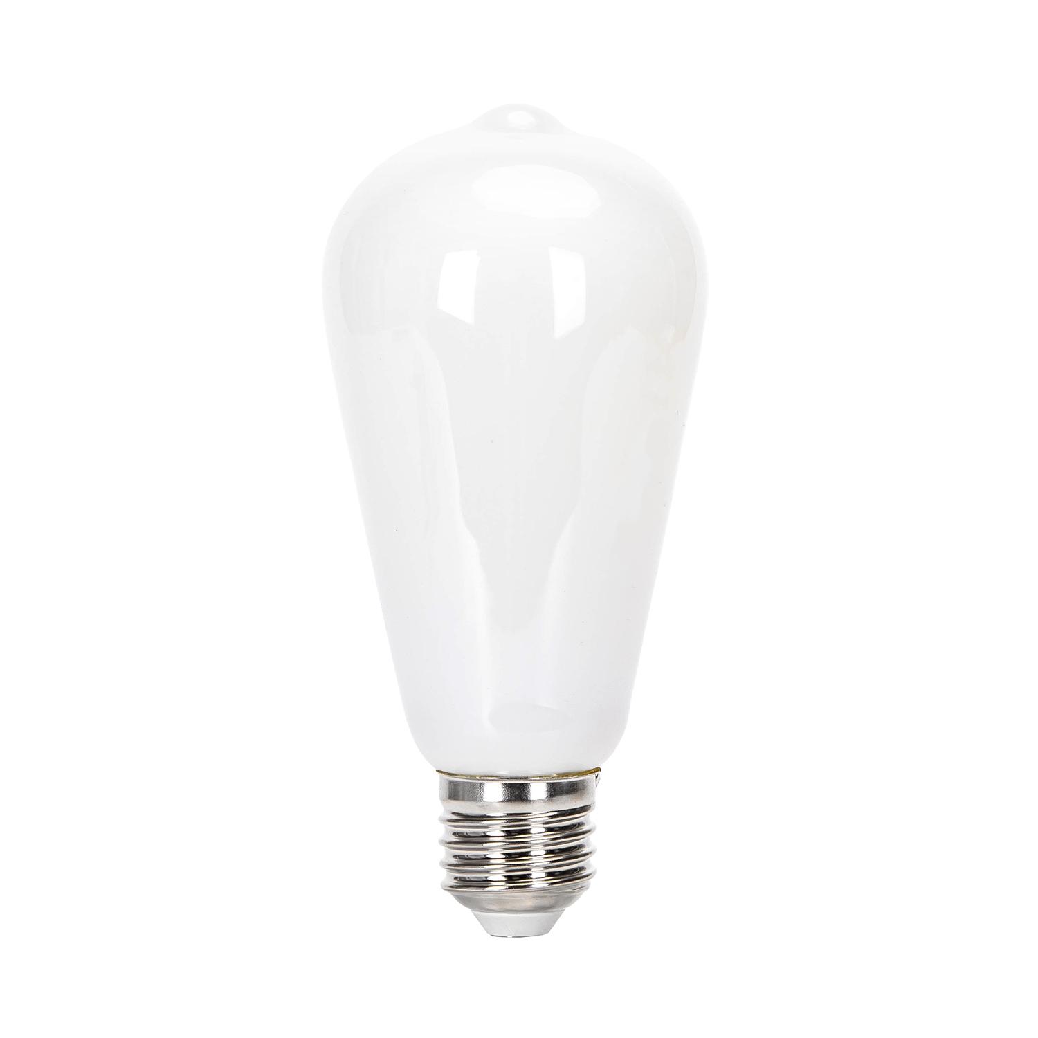 LED milky white lampshade filament bulb ST64 E27 15W