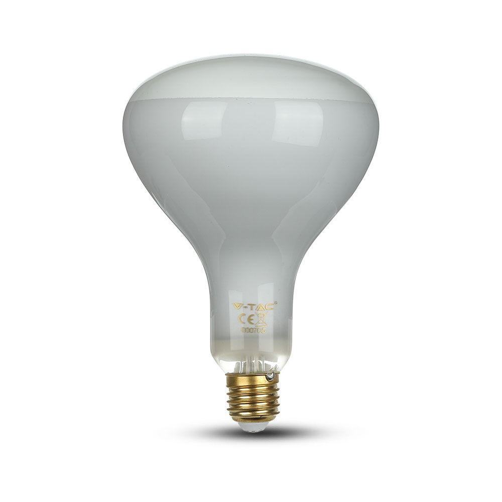 8W Żarówka LED Filament R125, Barwa:2700K, Ściemniana, Trzonek:E27, VTAC, SKU 7466