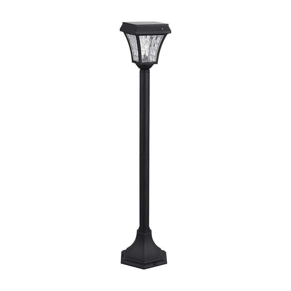 Solarna lampa stojąca ogrodowa, Wysokość: 930 mm, Obudowa: Czarna, Barwa:3w1, IP44, , VTAC, SKU 2891