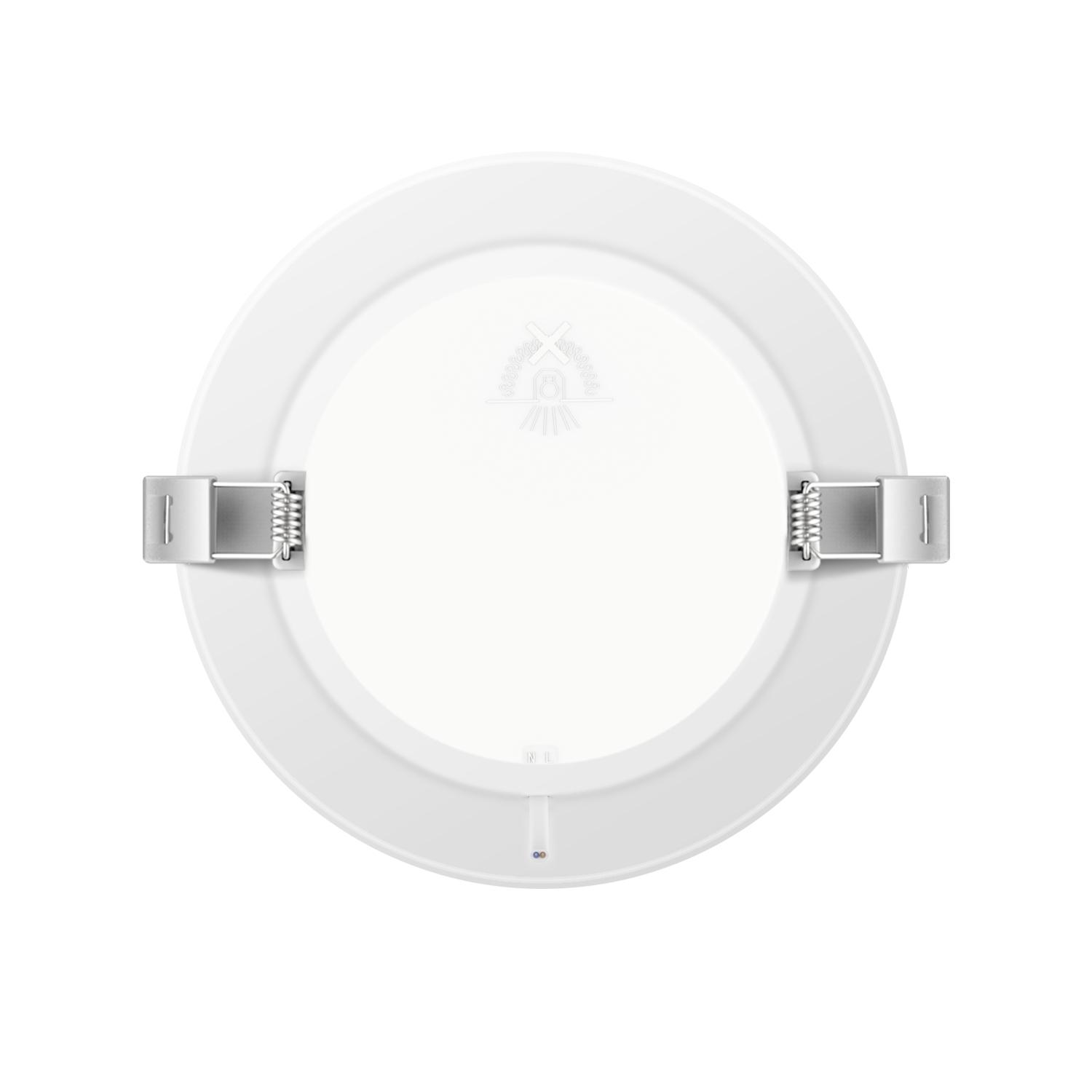 E6 LED  Flush-mounted Round Downlight 9W Yellow Light