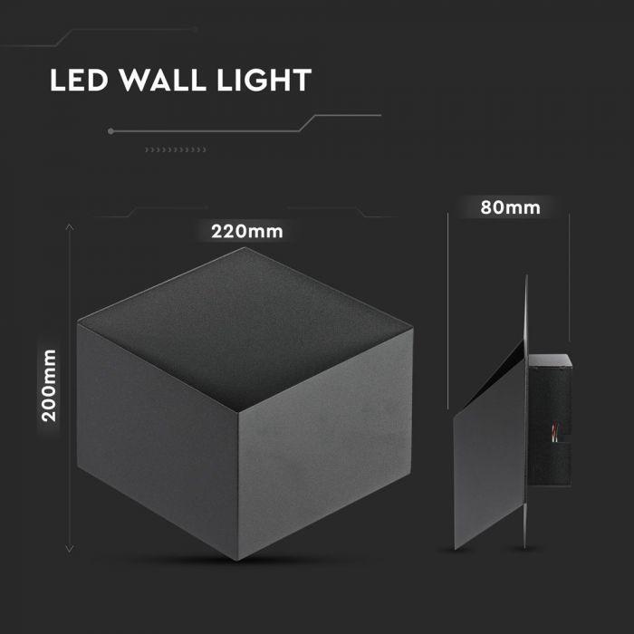 VT-803 3W-WALL LIGHT WITH BRIDGELUX CHIP 4000K BLACK BODY