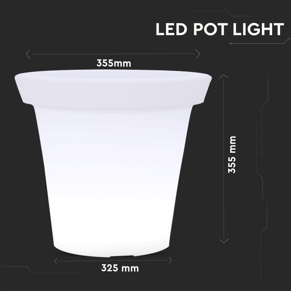 Oprawa ogrodowa LED POT , , Wymiary:35.5X32.5cm, VTAC, SKU 40211