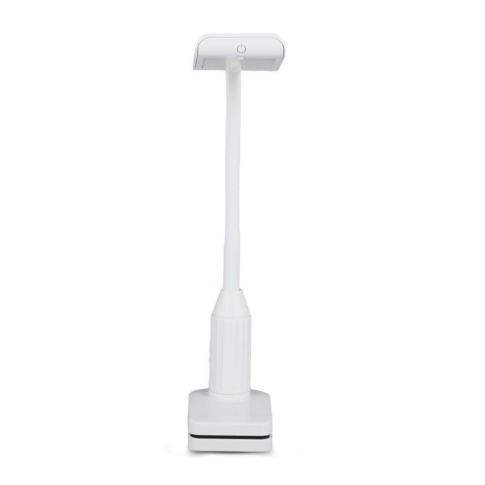 VT-7407 7W LED TABLE CLIP LAMP WITH WHITE BODY 3000K