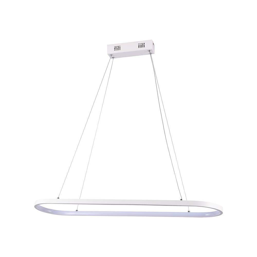 Lampa wisząca LED (80*20*100CM), Barwa: 4000K, Obudowa: Biała      , VTAC, SKU 10055