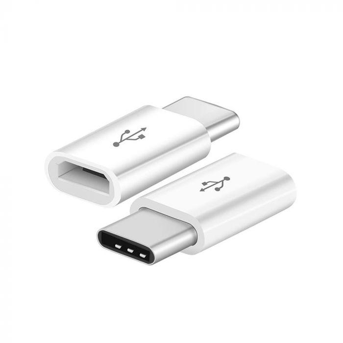 Adapter USB - typ: C , Biały, VTAC, SKU 8472