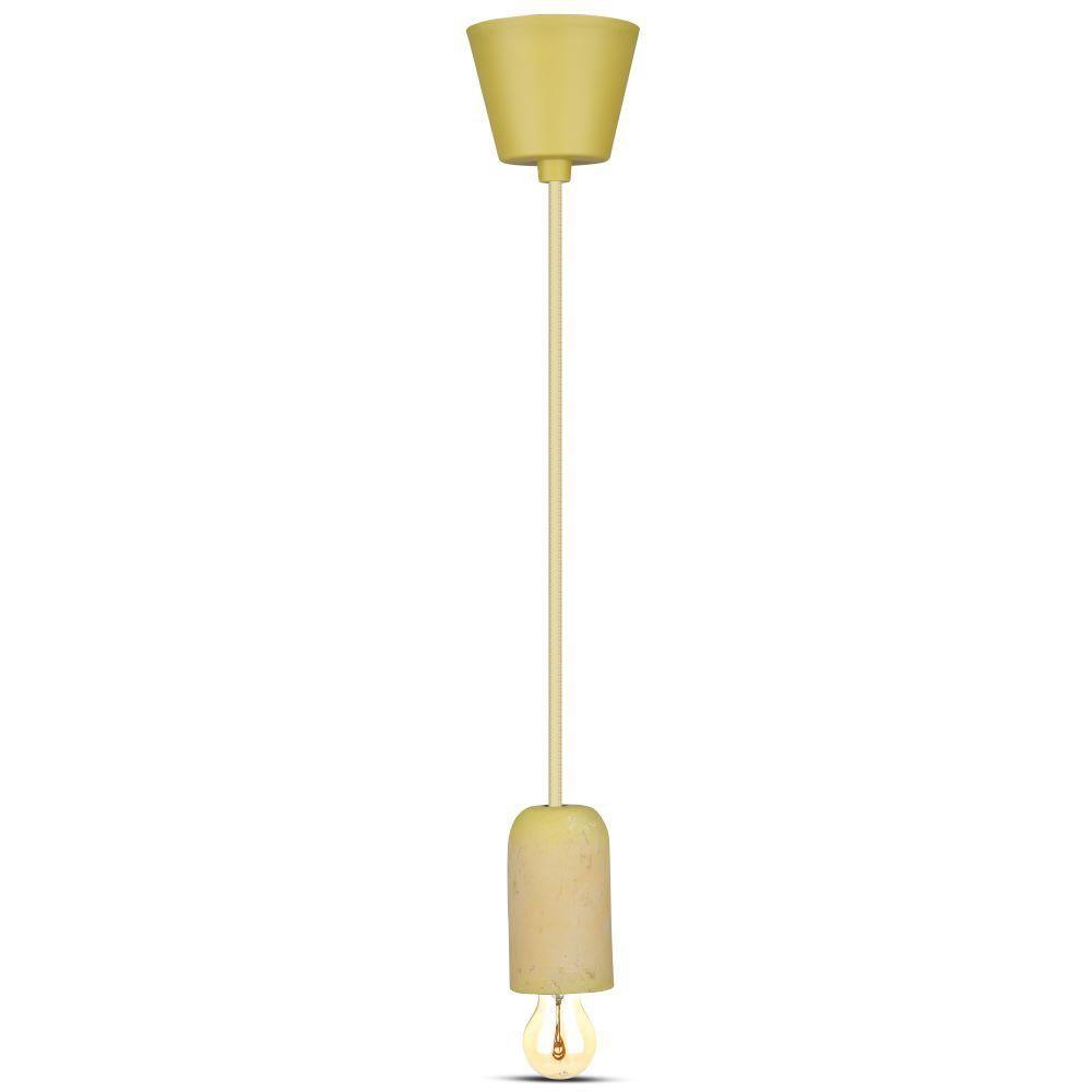 VT-7668 E27 CONCRETE PENDANT LIGHT-YELLOW