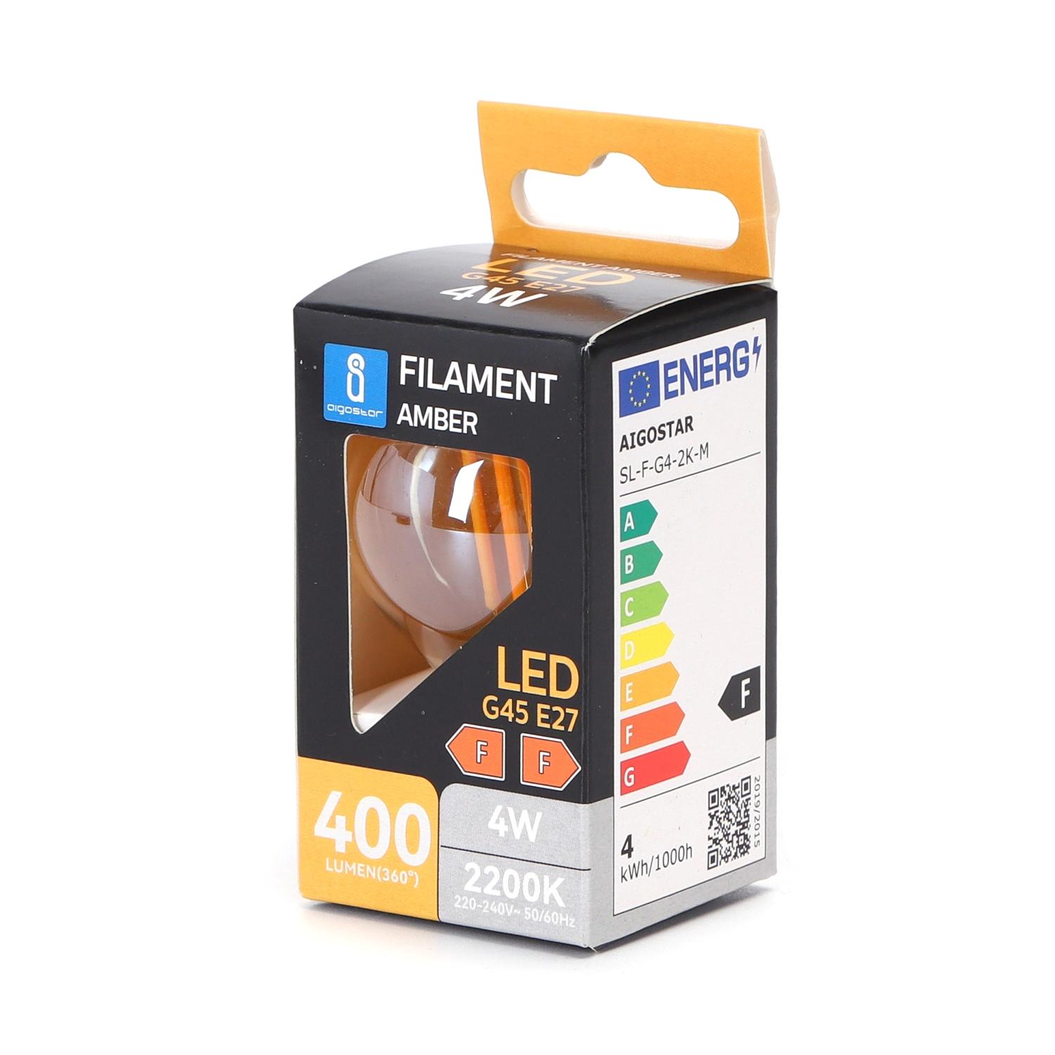 LED filament lamp G45