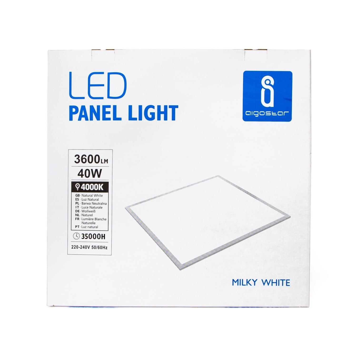 E5 MS Edge-lit Panel Light 40W 4000K（595*595*9mm）