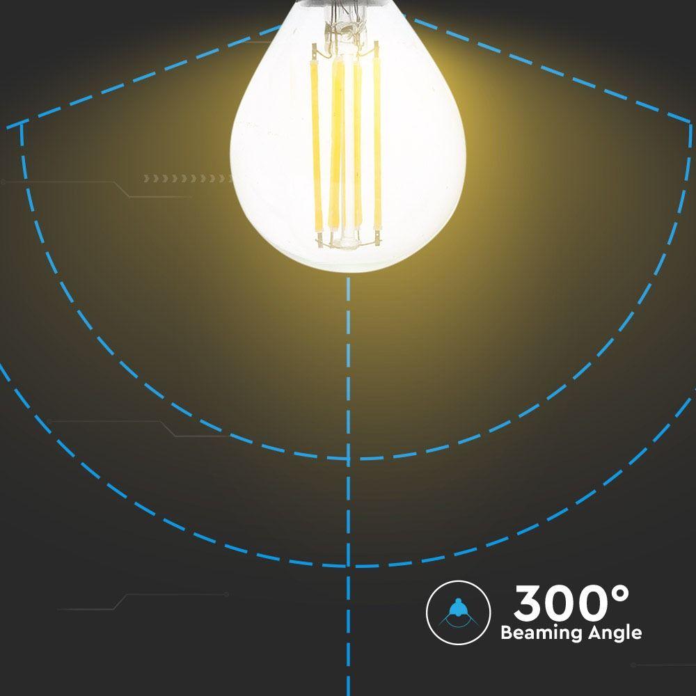 4W P45 Żarówka LED Filament, Barwa:6400K, Trzonek:E14, VTAC, SKU 4426