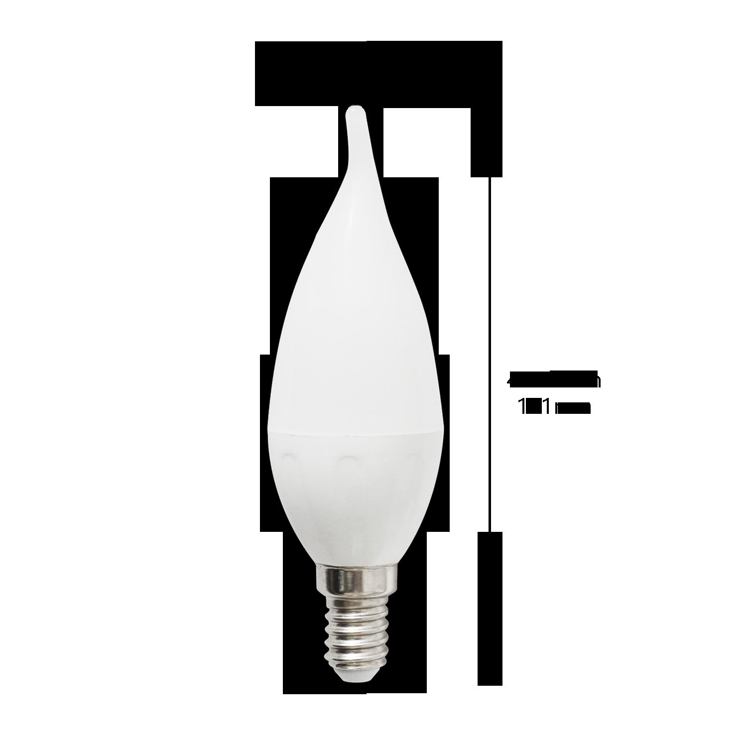 LED E14 CL37 4W Ciepłe światło