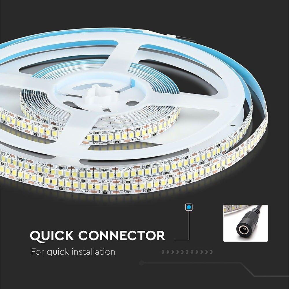 240 Taśma LED, Barwa:6000K, HIGH LUMEN, IP20, Rolka:5m, VTAC, SKU 2166