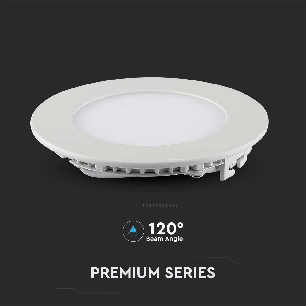 18W Panel LED, Barwa:4000K, Okrągła, VTAC, SKU 214861