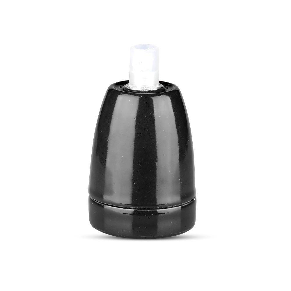 VT-799 PORCELAIN LAMP HOLDER(E27) FITTING-BLACK