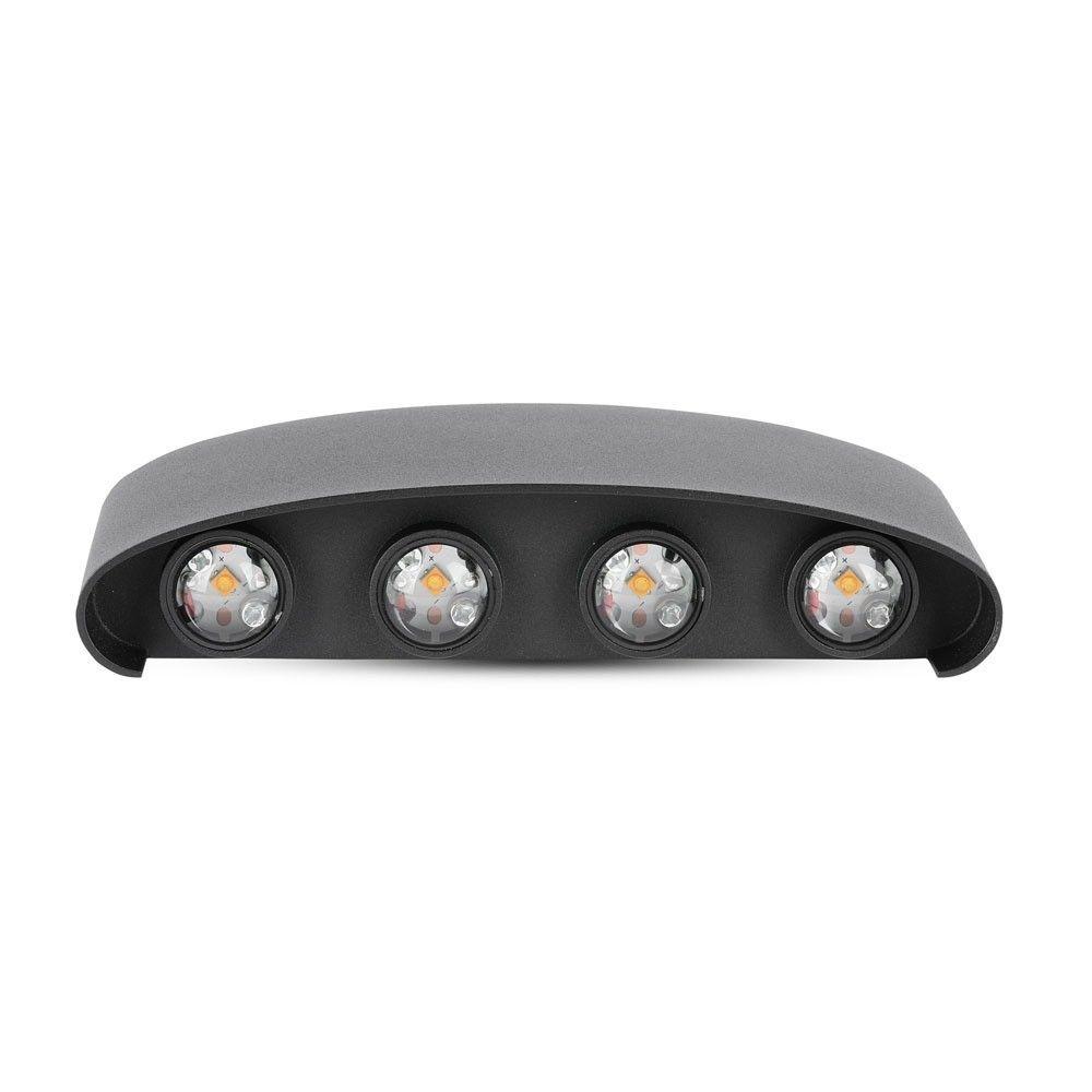 VT-848 8W LED UP-DOWN WALL LIGHT(BRIDGELUX CHIP) 4000K-SAND BLACK