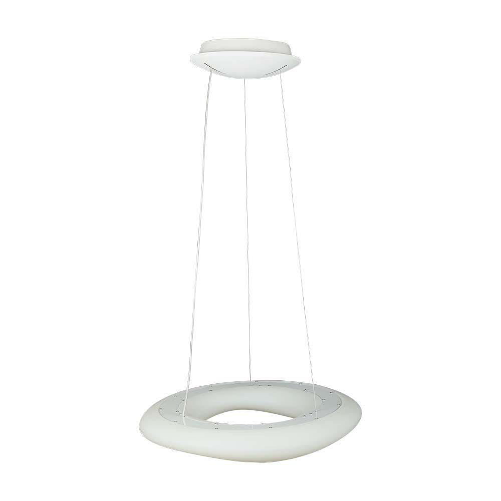 38W Lampa Wisząca, Okrągła, Ściemniana, Biały, VTAC, SKU 213959