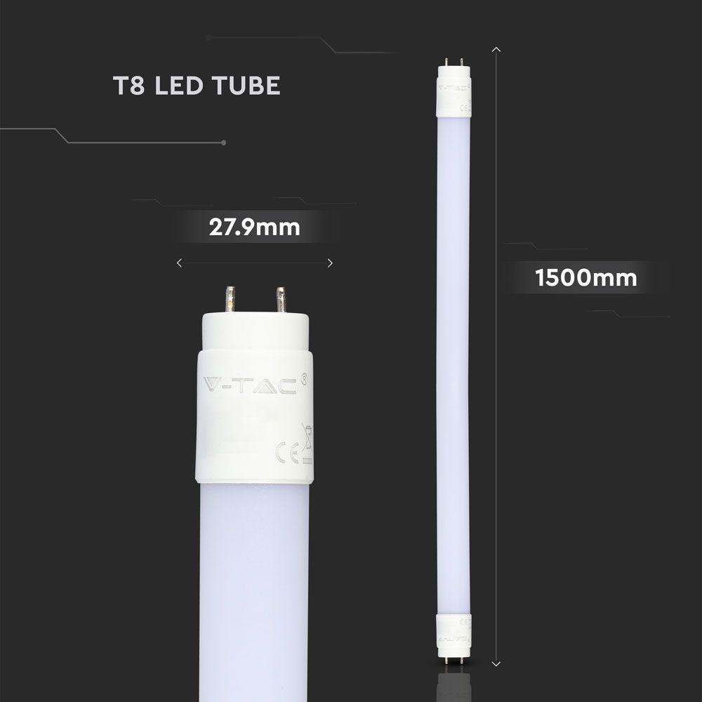 VT-152 22W T8 NANO PLASTIC TUBE (150CM) SAMSUNG CHIP 6400K (120LM/W)