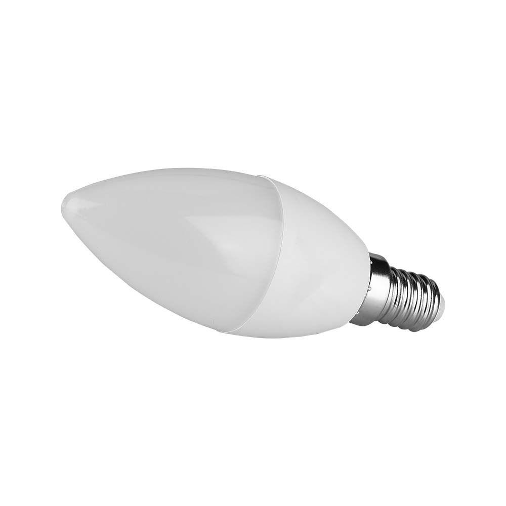 4.5W C37 Żarówka LED, Chip SAMSUNG, Barwa:6500K, Trzonek:E14, VTAC, SKU 21173