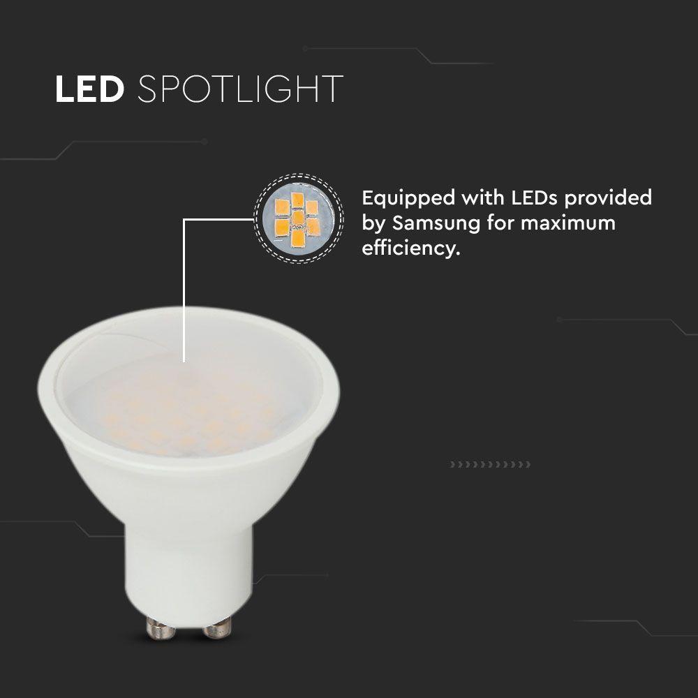 2.9W GU10 Żarówka LED, Barwa:6500K, Trzonek: GU10 , VTAC, SKU 2989