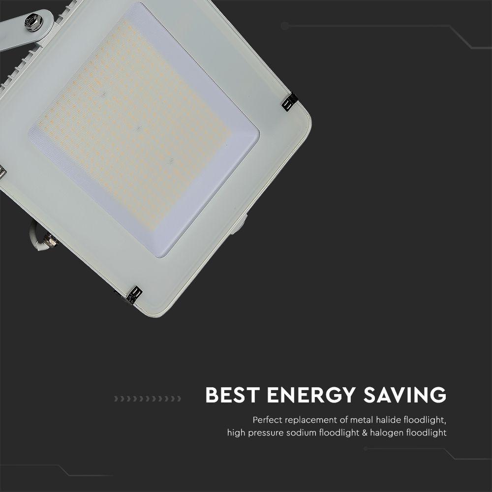 VT-206 200W SMD FLOODLIGHT SAMSUNG CHIP 4000K WHITE BODY WHITE GLASS