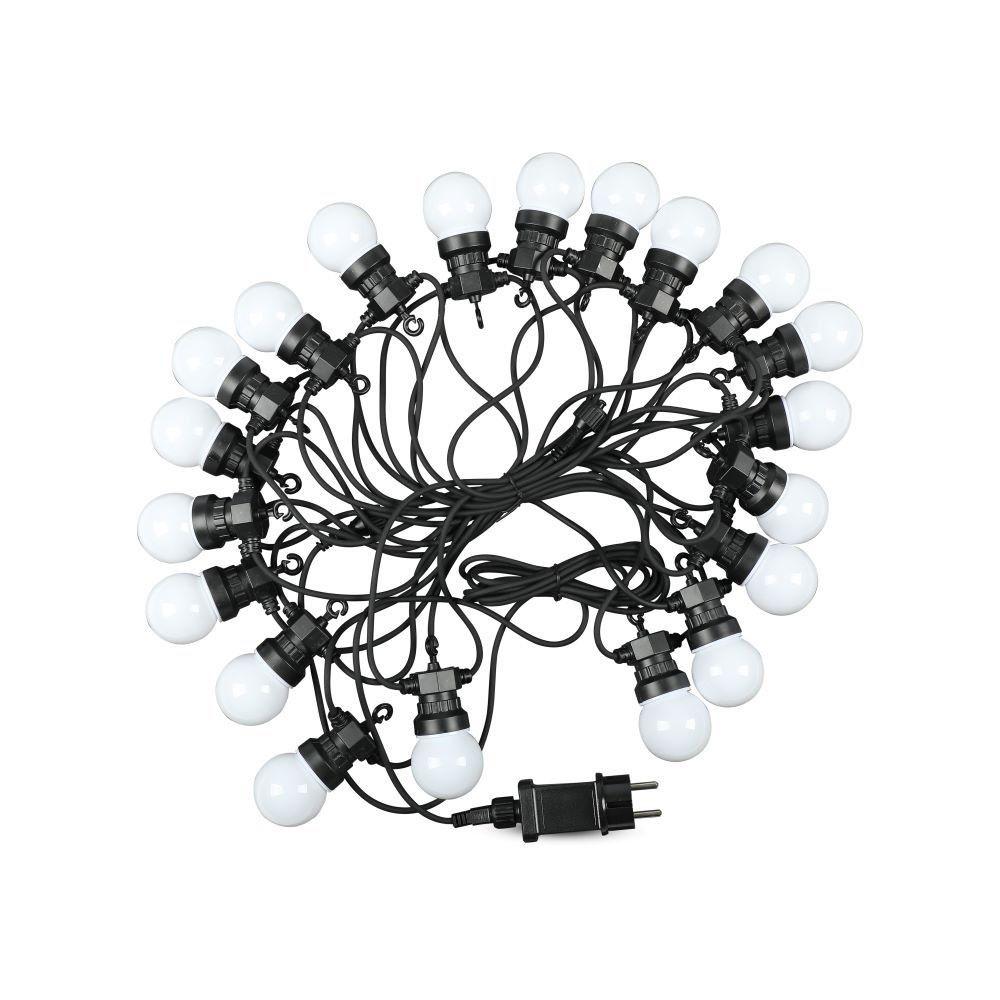 0.5W Girlanda LED, Długość: 10mb, Ilość żarówek: 20x0,5, Barwa:6000K, VTAC, SKU 7440