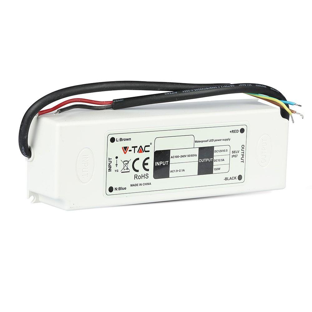 VT-22105 100W LED PLASTIC SLIM POWER SUPPLY 12V IP67,5 YRS WTY