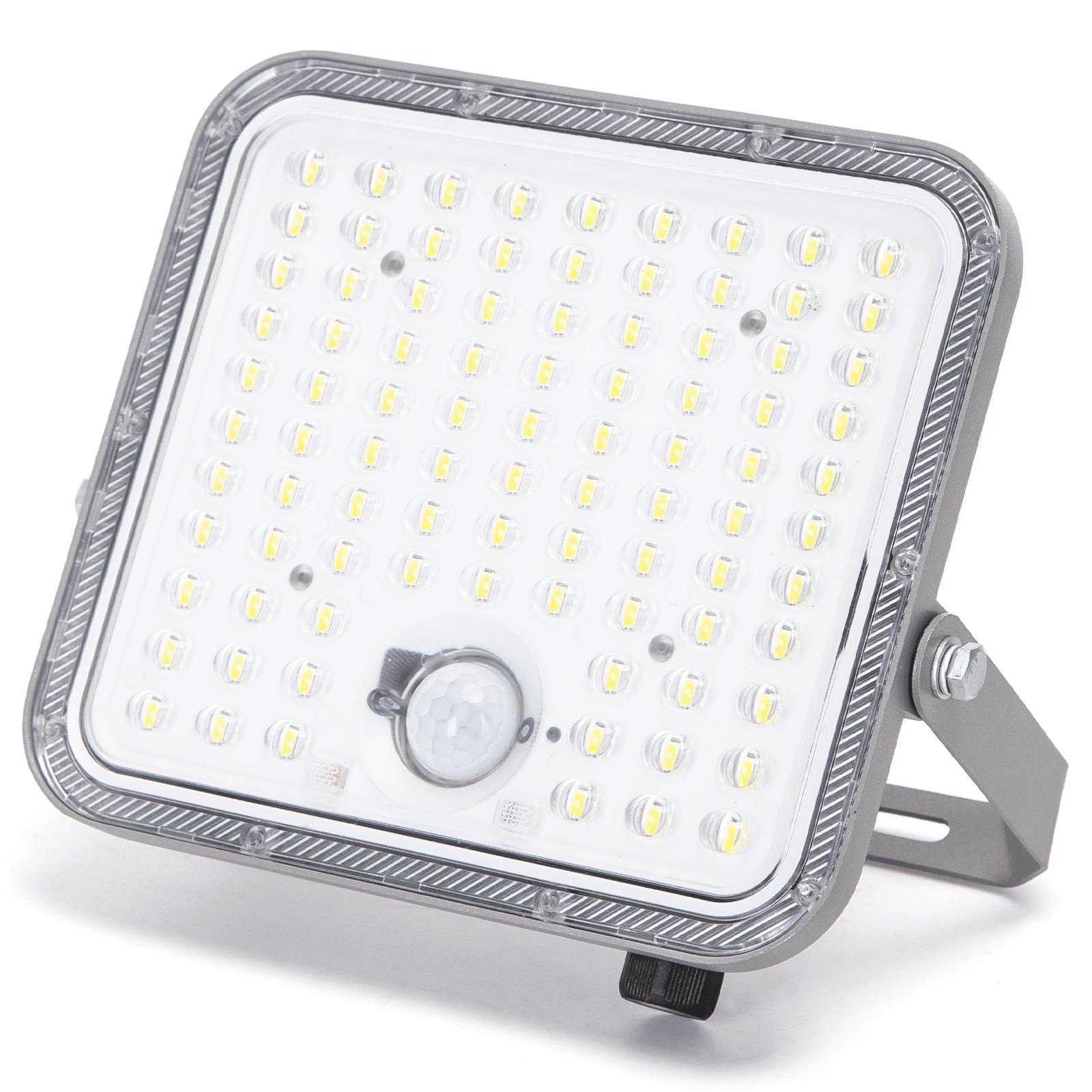 LED FLOOD LIGHT WITH SOLAR PANEL /09 Series/ 2M LINE/250W /PIR/ 6500K