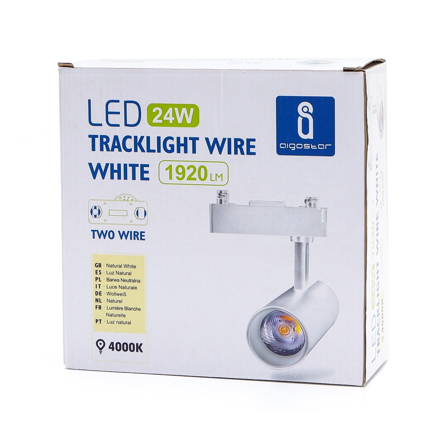 2 wires track light 24W Natural White