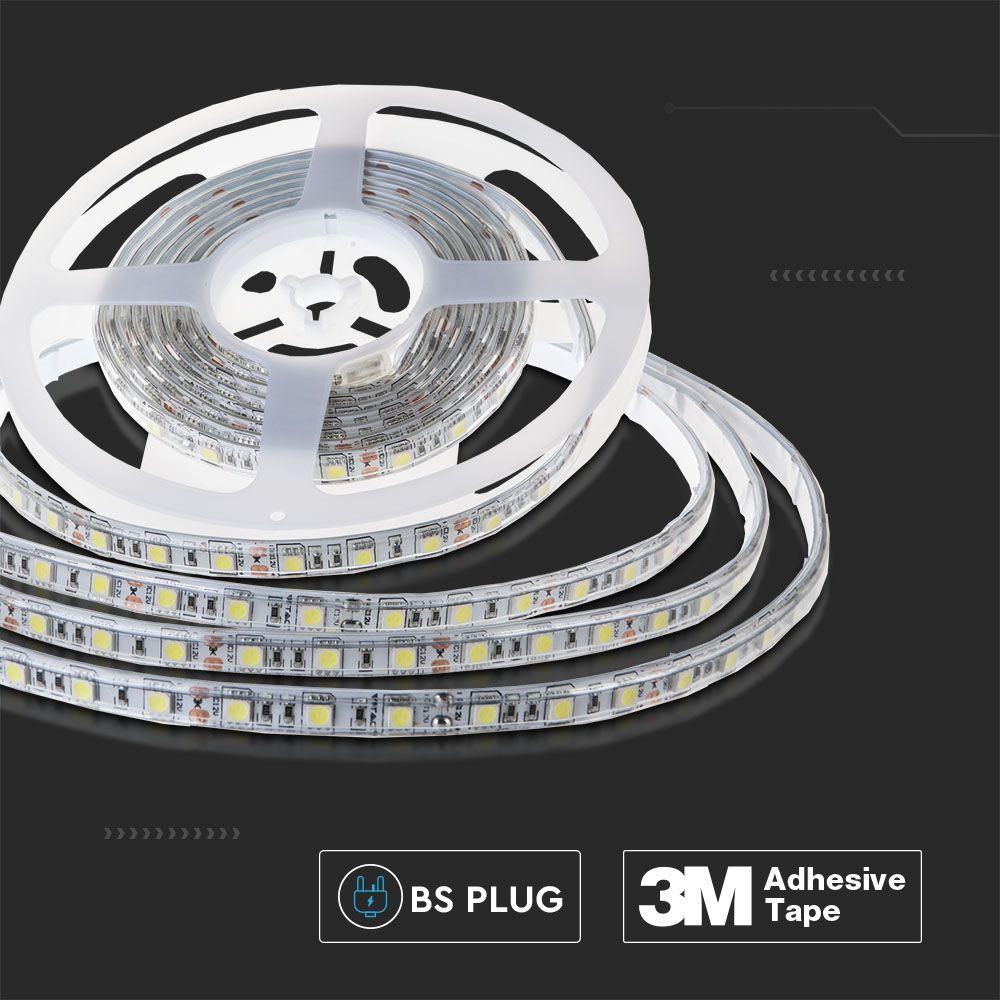 VT-5050 60 11W LED STRIP LIGHT 6500K SET IP65 12V