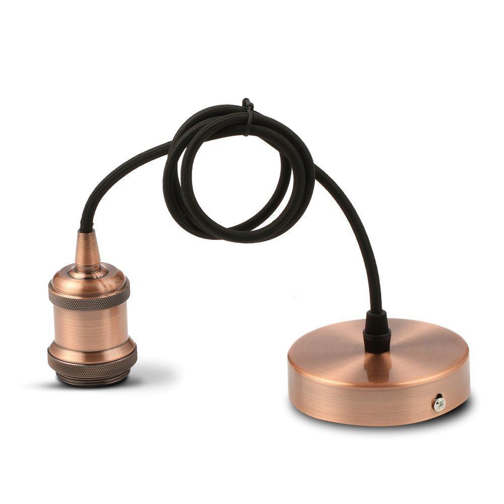 VT-7555 METAL PENDANT LIGHT-E27 HOLDER- RED BRONZE