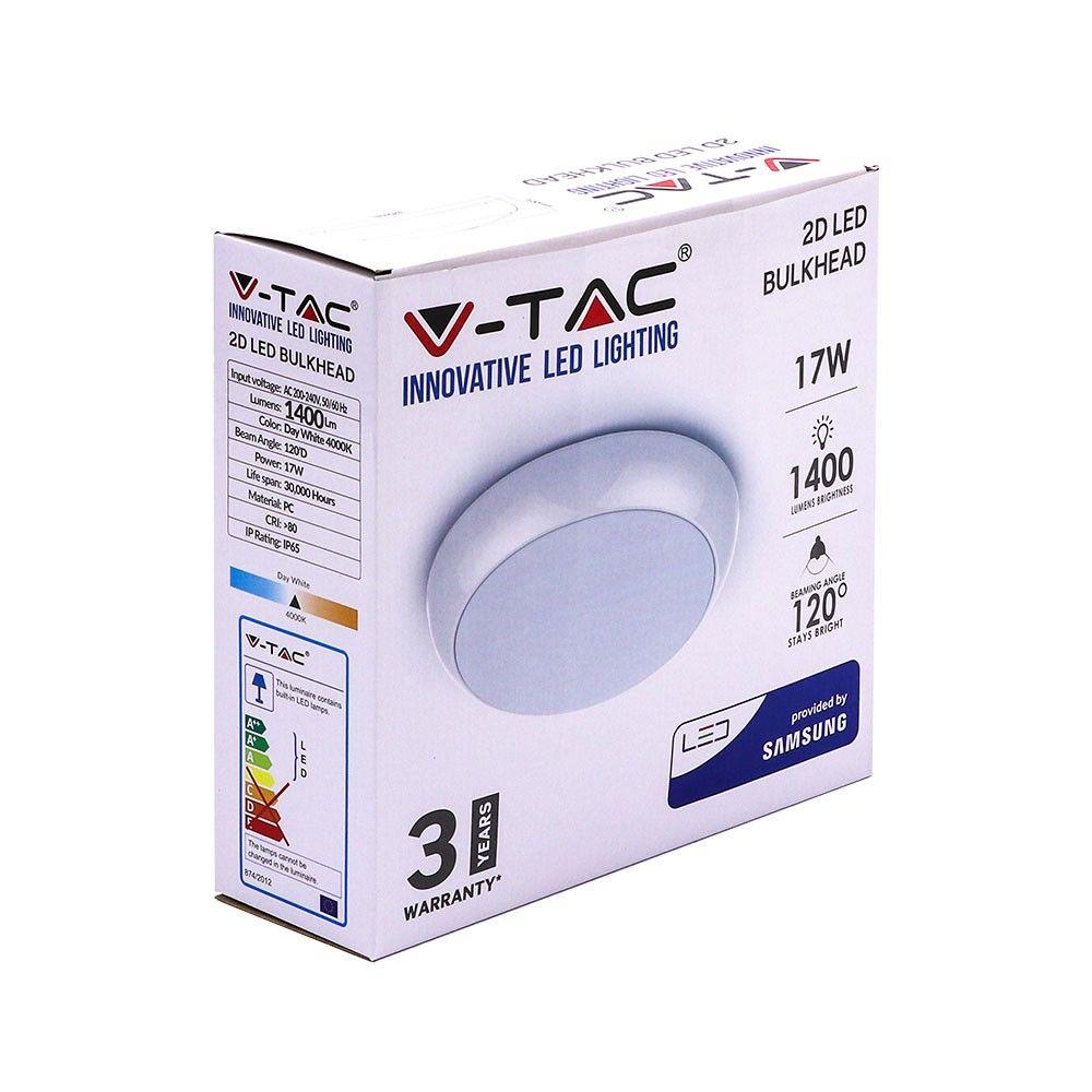 VT-17 17W FULL ROUND DOME LIGHT(EMERGENCY BATTERY) SAMSUNG CHIP 4000K