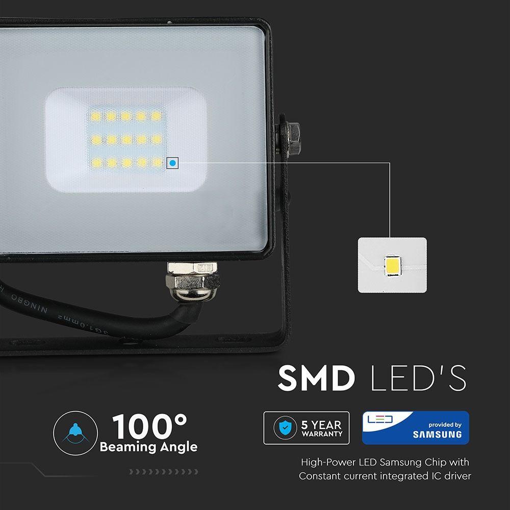 VT-10 10W SMD FLOODLIGHT SAMSUNG CHIP 6400K BLACK BODY