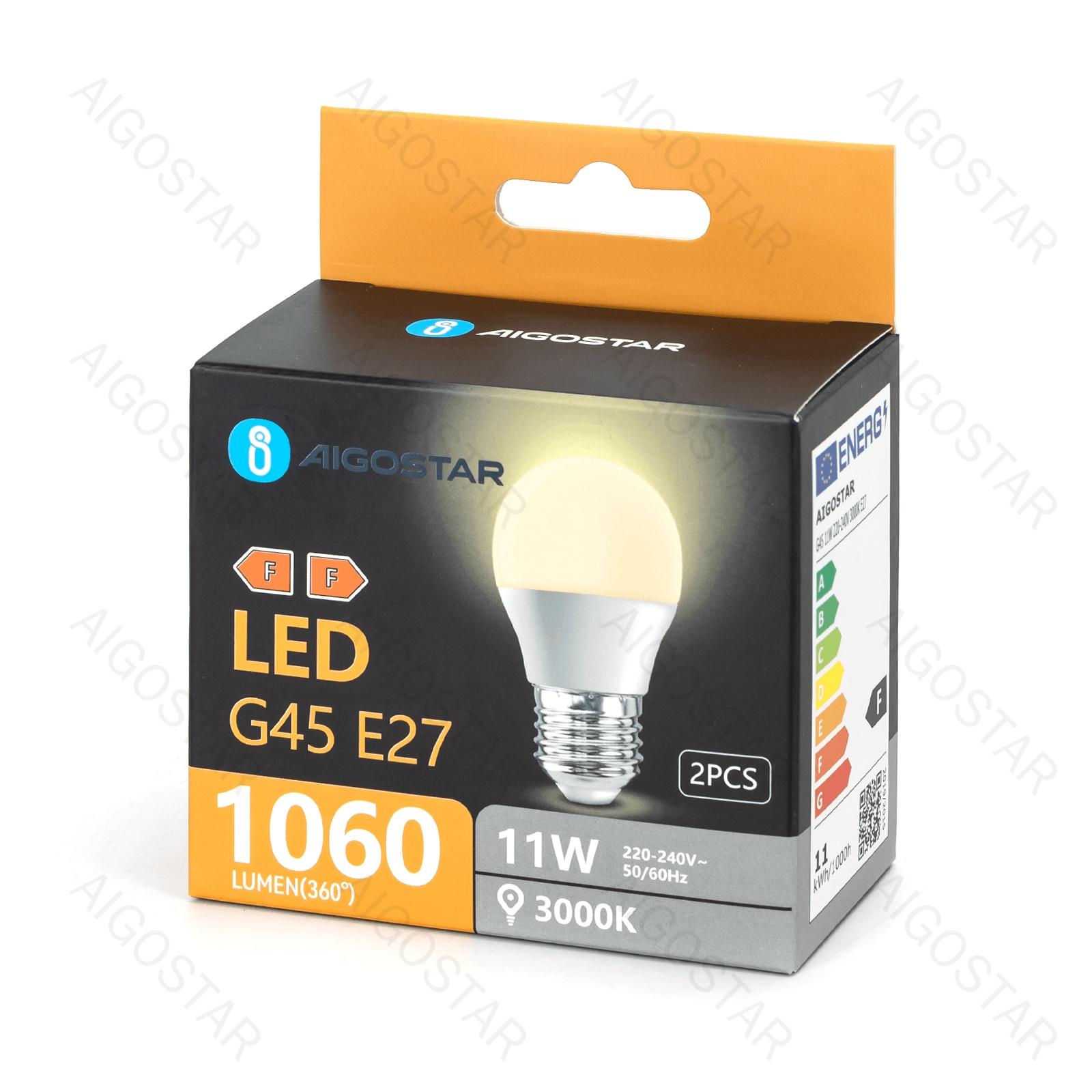 LED A5 G45 E27 11W 3000K/DOUBLE/COLOR BOX