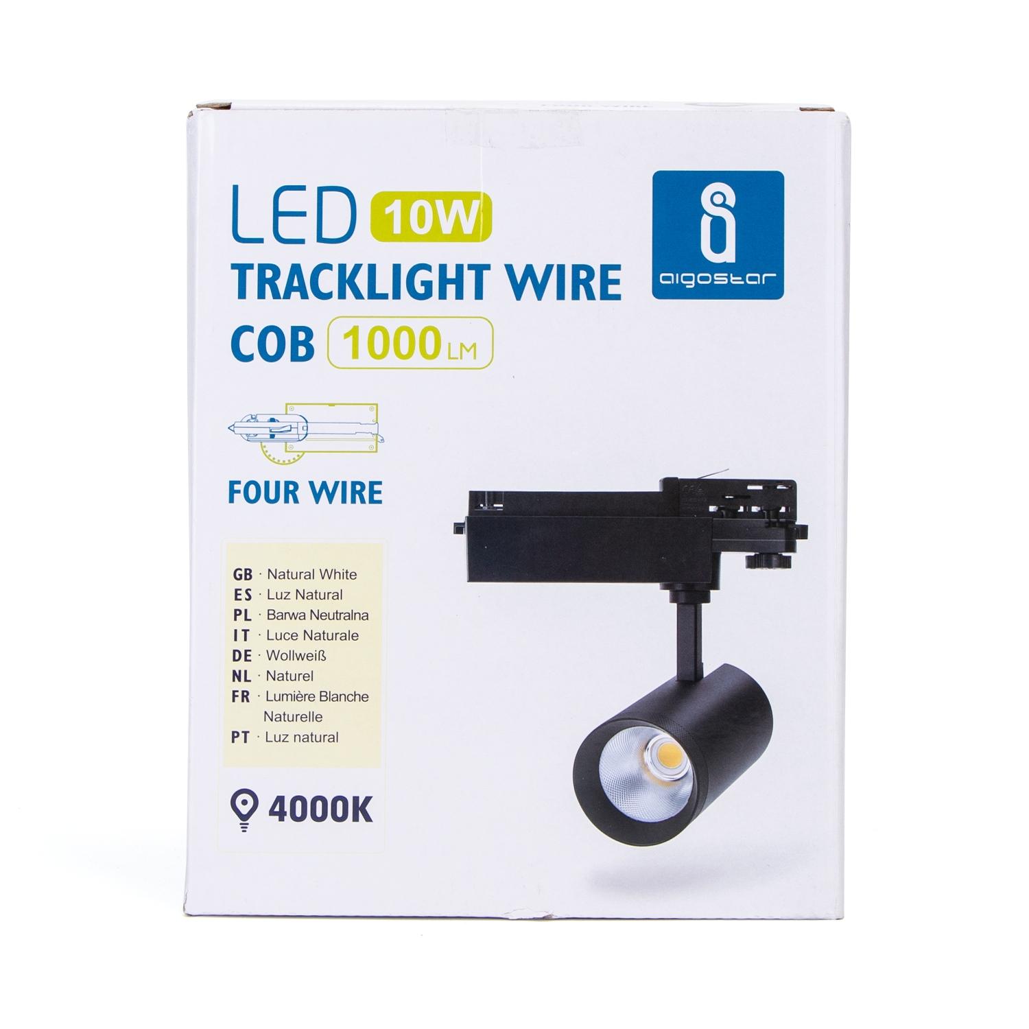 4 wires track light 10W Natural White