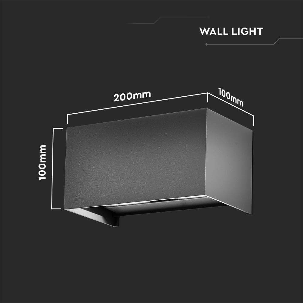 VT-8125 24W LED WALL LIGHT 3000K GREY BODY