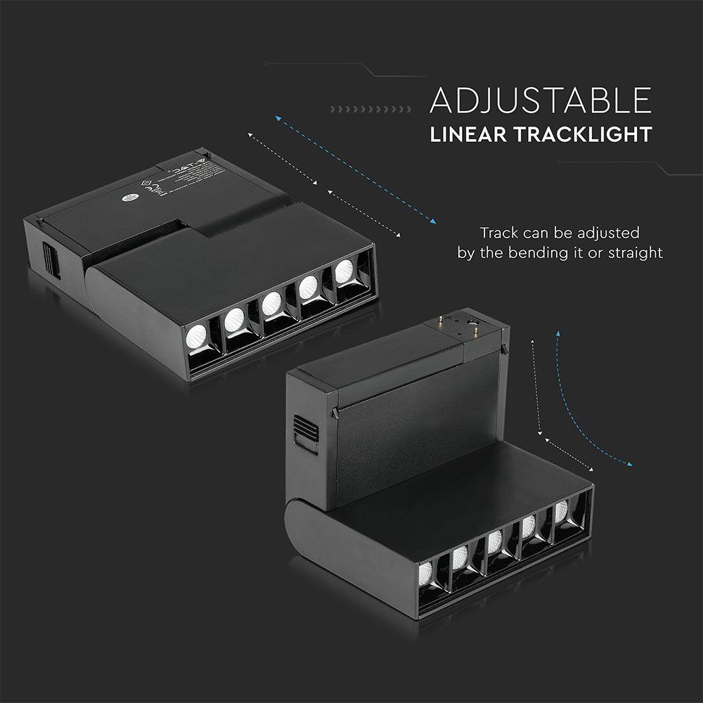 5*2W Lampa LED MAGNETIC/ Barwa:4000K, Czarny, IP20, Zasilanie:24V , VTAC, SKU 7963