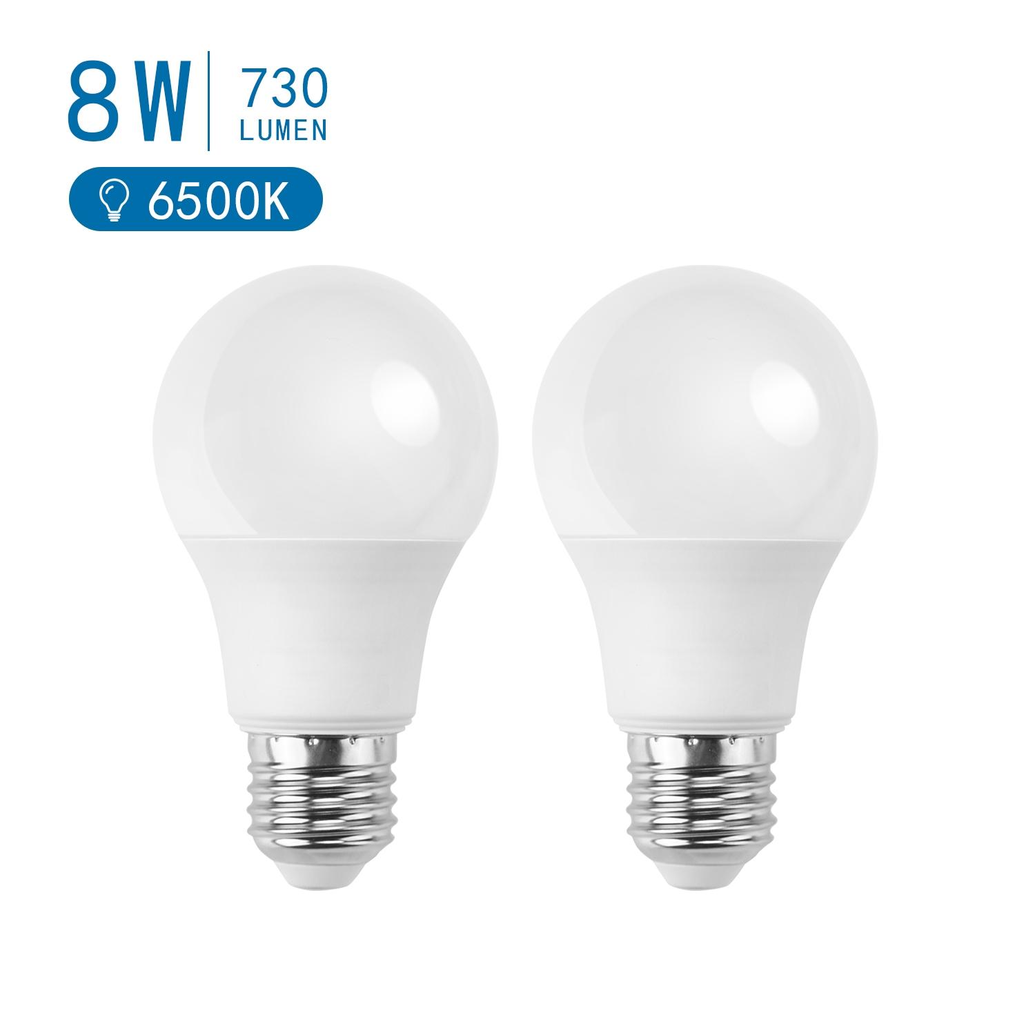 LED E27 8W A60 2pcs ( general bulb )