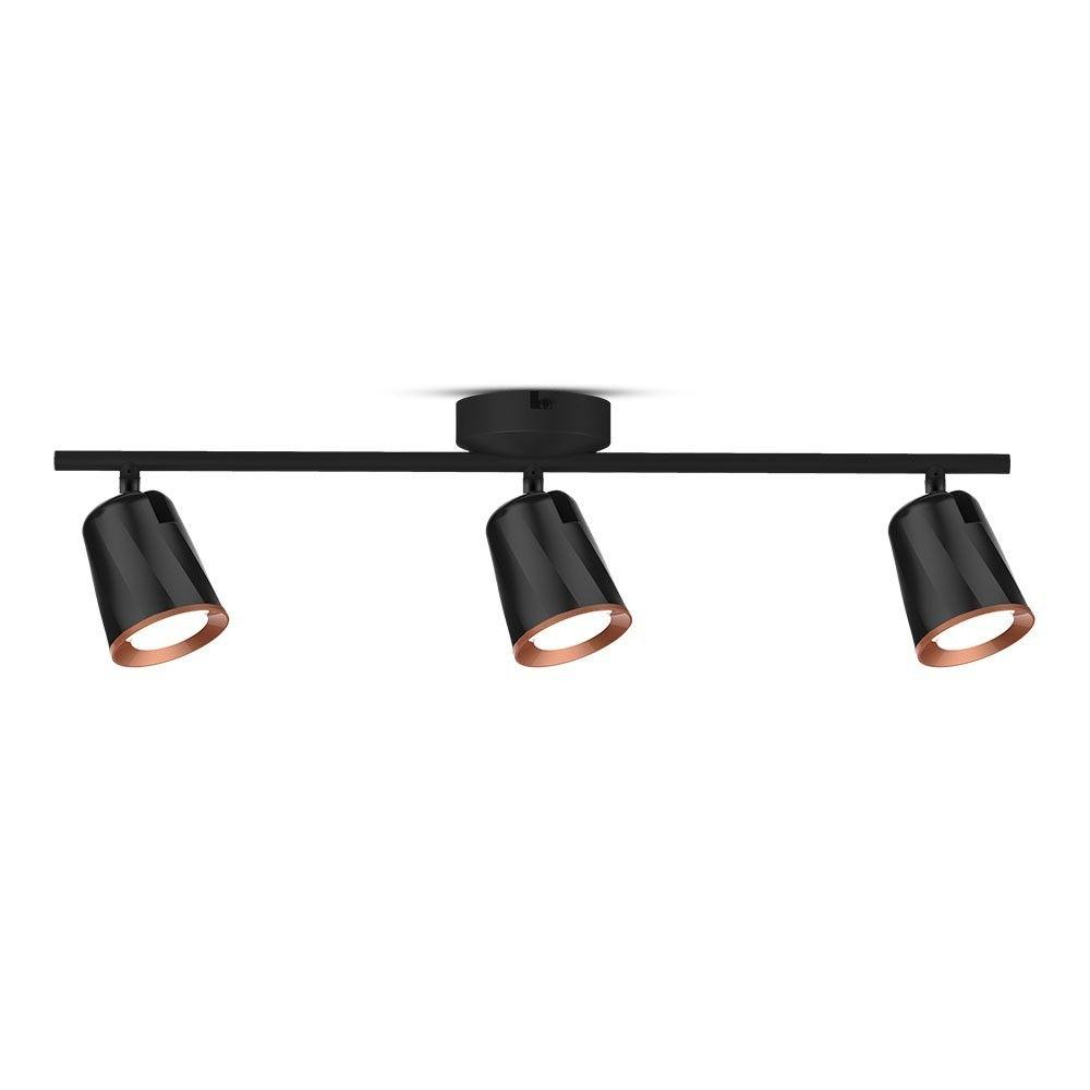 VT-818 18W LED WALL LIGHT(3 HEAD) 4000K BLACK