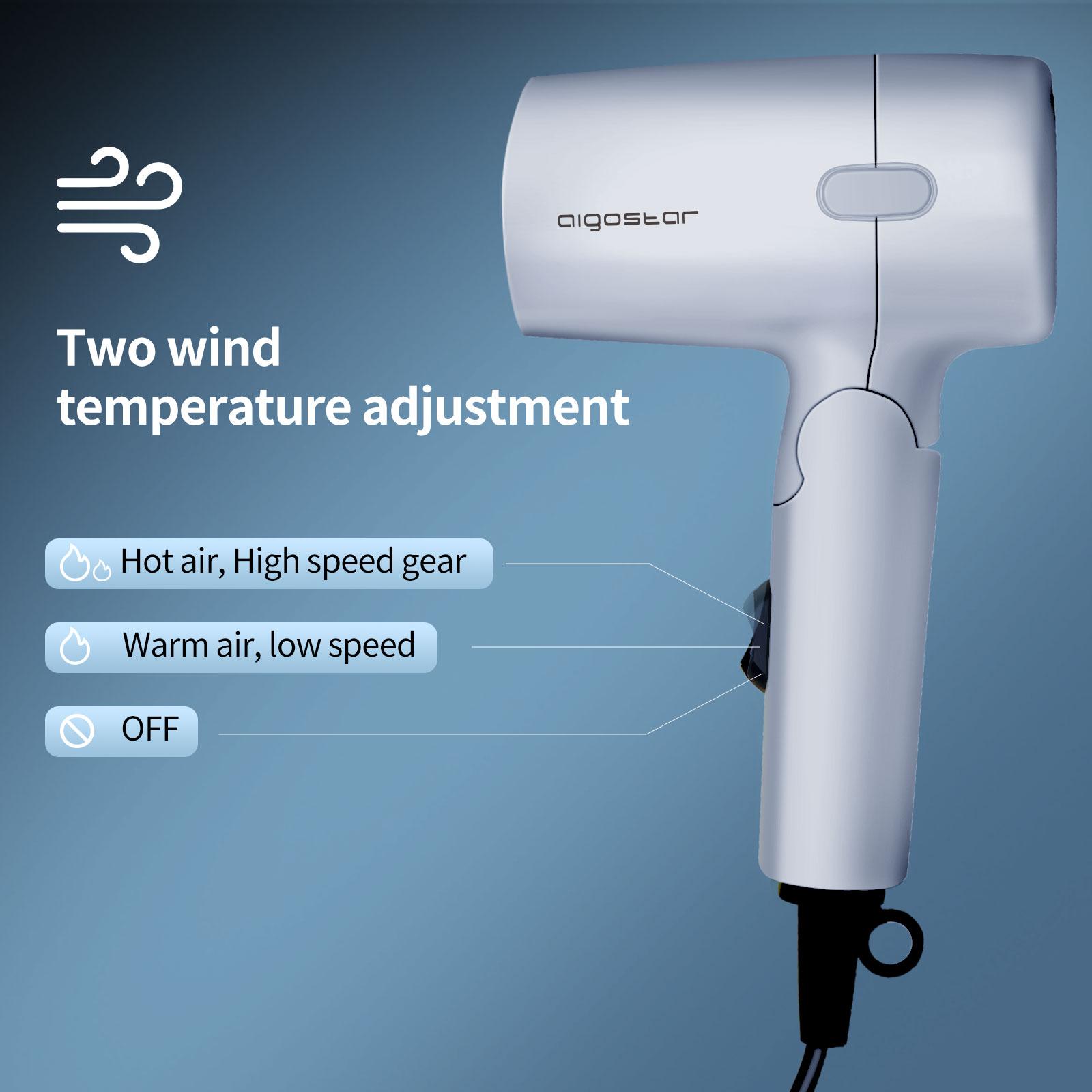 Travel hair dryer