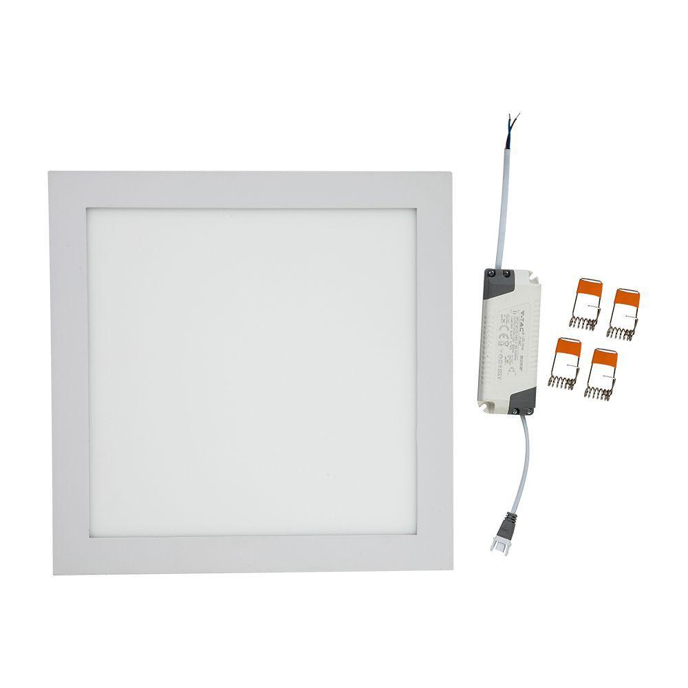 24W Panel LED, Barwa:3000K, Kwadratowa, VTAC, SKU 4887