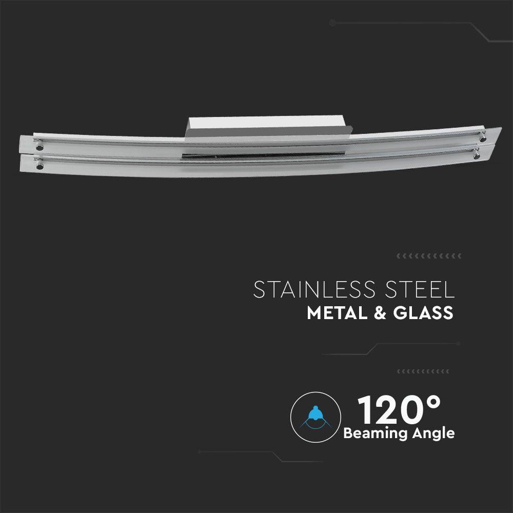 VT-7038 36W DESIGNER SURFACE BEND GLASS DOUBLE CEILING-CHROME 4000K D:985MMX2