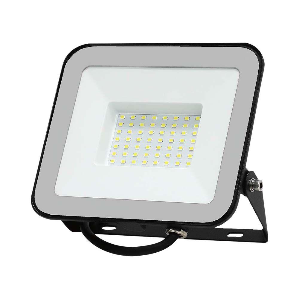 50W Naświetlacz LED SMD, Chip SAMSUNG, Barwa:6500K, Obudowa: Czarna, VTAC, SKU 10026