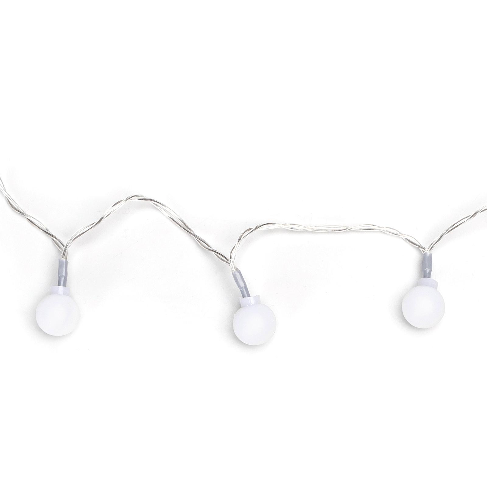 3AA battery milk bulb string lights, RGBY, 5m