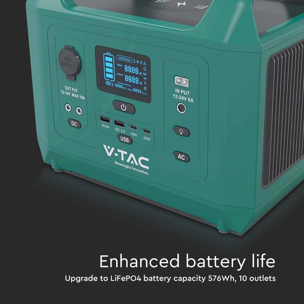 600W PORTABLE POWER BANK VT-606N; 26.2Ah/21.6V; SOCKET SCHUCO, VTAC, SKU 11626