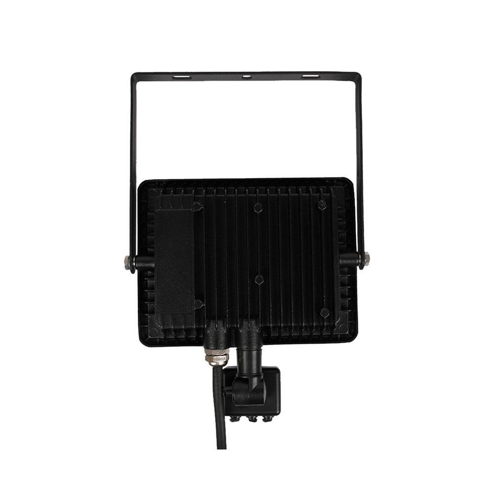 VT-30-S 30W SMD PIR SENSOR FLOODLIGHT SAMSUNG CHIP 3000K BLACK BODY