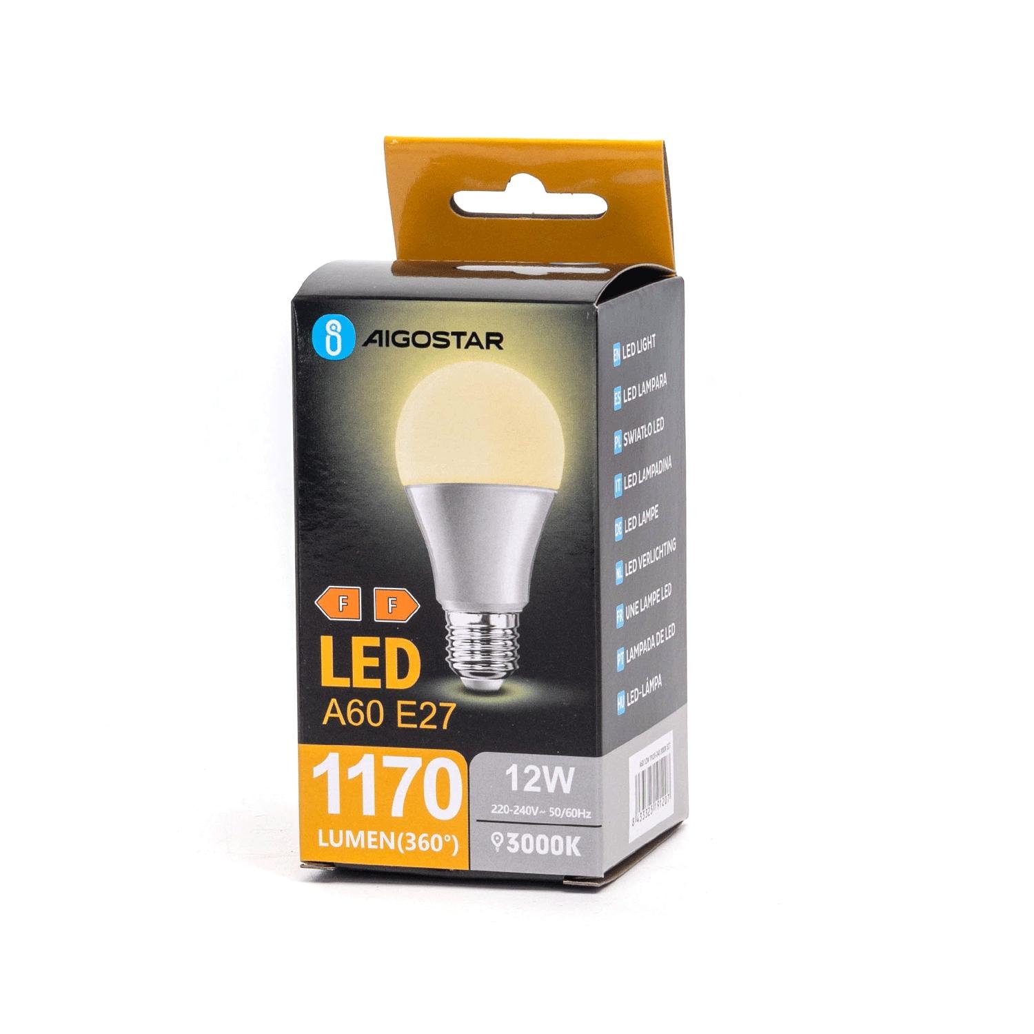 LED E27 A60 12W