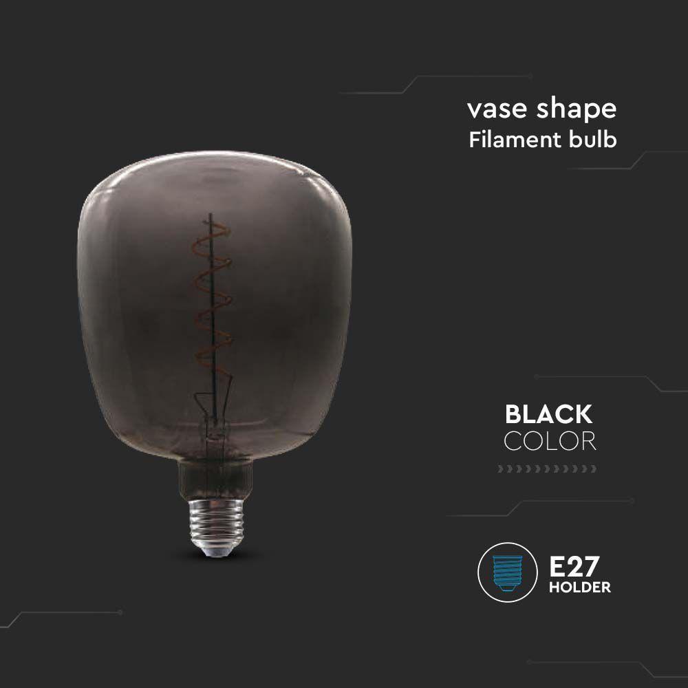 VT-2264 4W FILAMENT VASE SHAPE BIG BULB BLACK 300Â° 220-240V