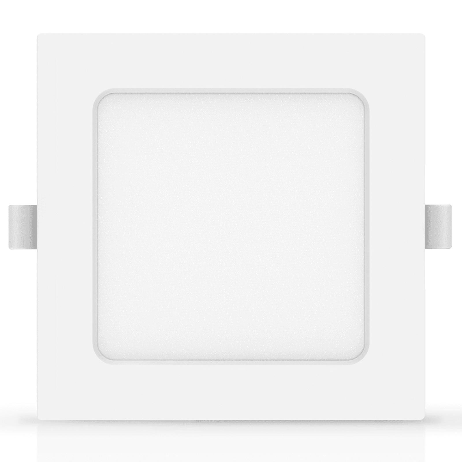 E6 LED  Flush-mounted Square Downlight 9W Yellow Light